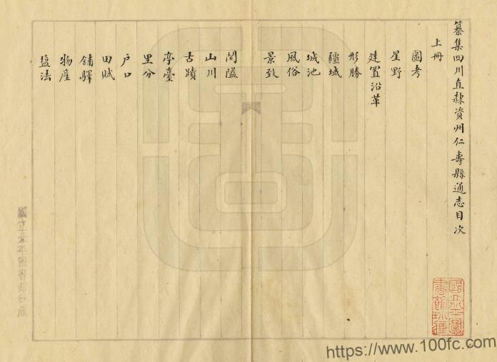 图片[1]-四川省眉山市乾隆《纂集仁寿全志》二卷 清佚名纂修PDF电子版地方志下载-中国县志网